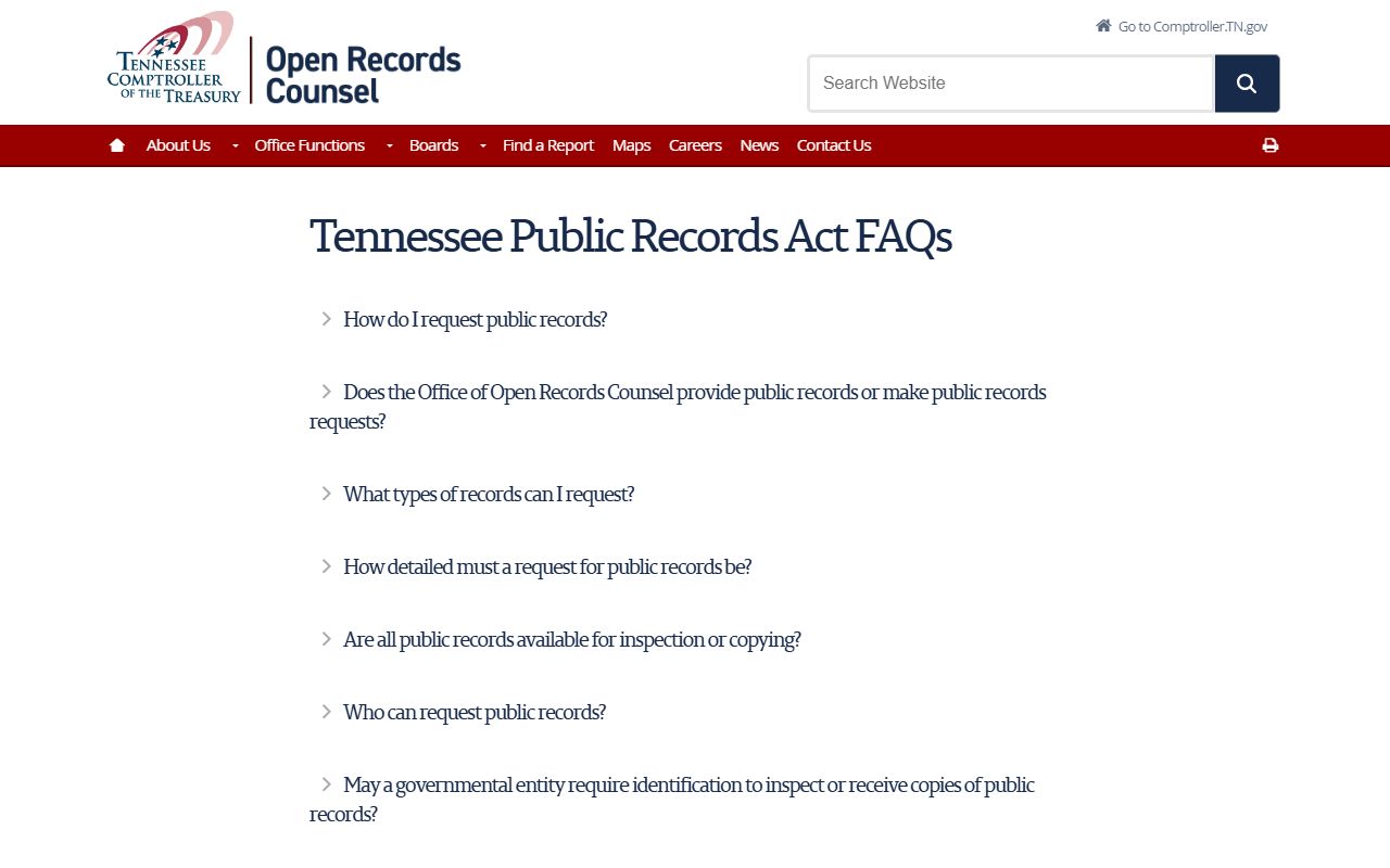 Grundy County Circuit Court Clerk public records TPRA information