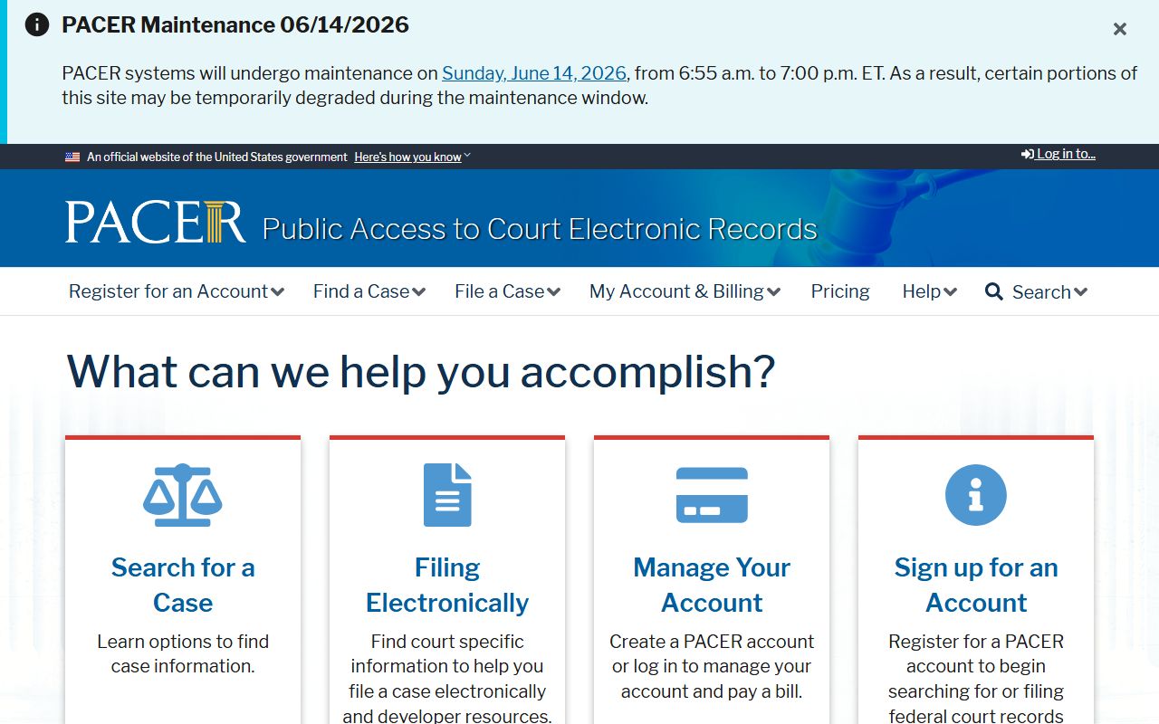 Grundy County Circuit Court PACER federal court records access