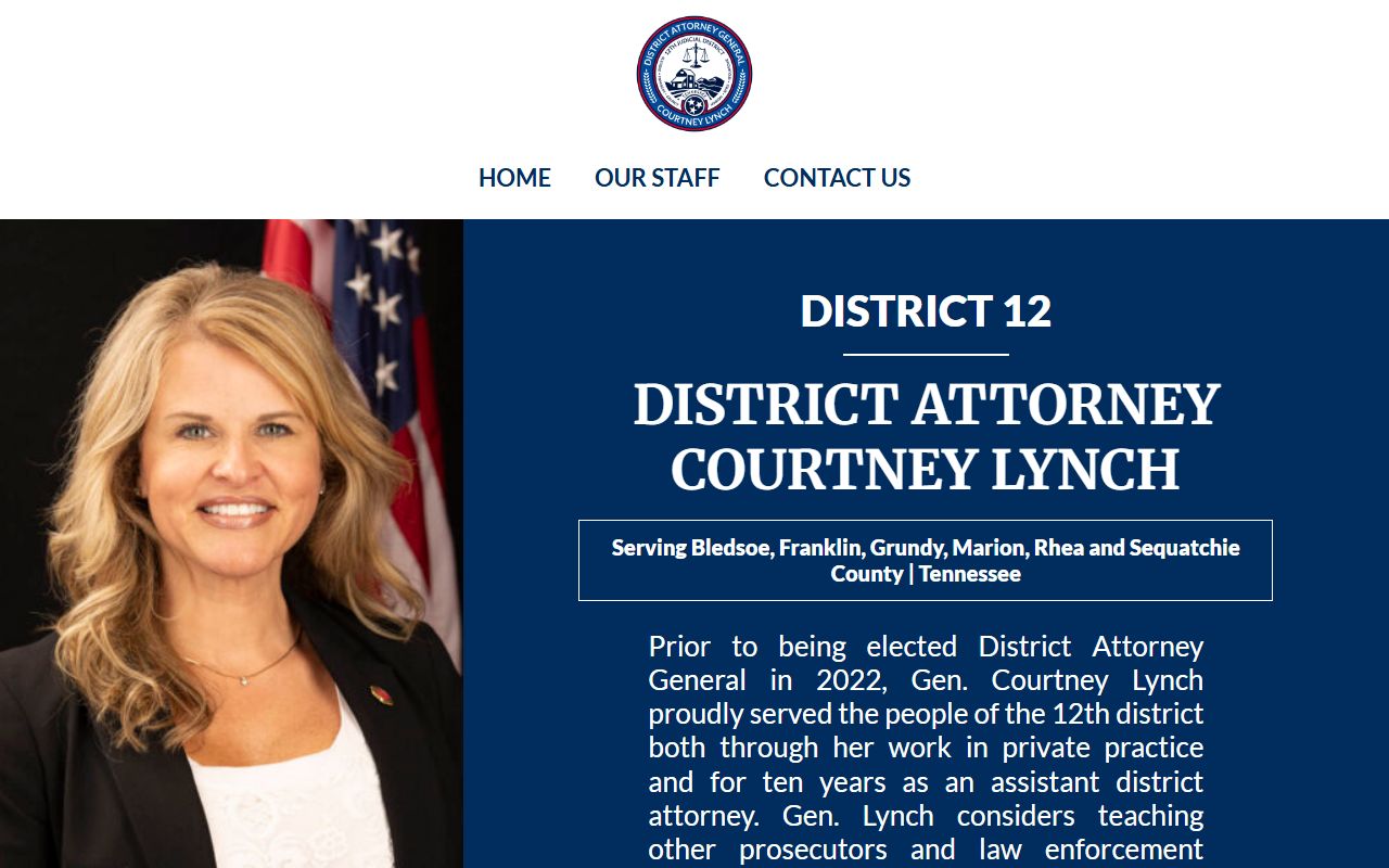 Grundy County warrant and court records 12th Judicial District Attorney page