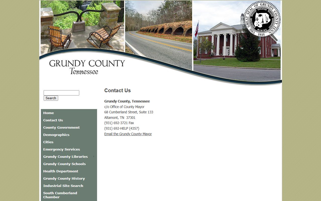 Grundy County court records county contact page