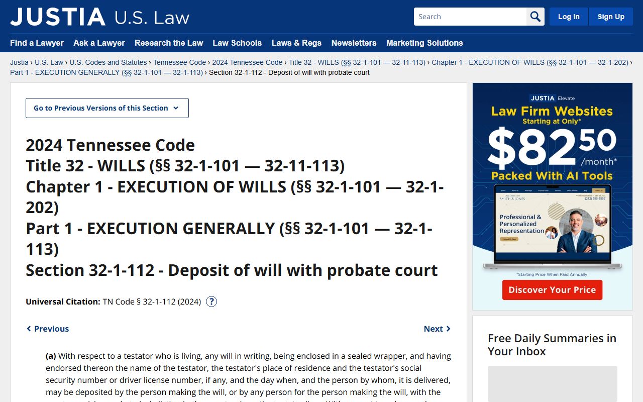 Grundy County probate records will deposit statute